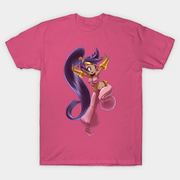 Shantae - pink T-Shirt by Martinuve